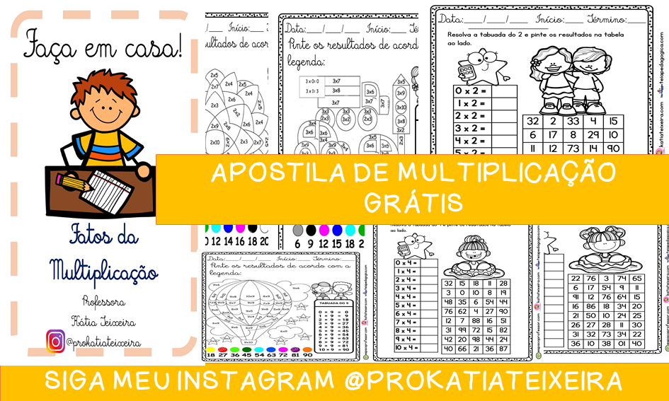 Atividade de Matemática – Jogo da Multiplicação – Professora Graziella –  Atividades e tarefas prontas para a sala de aula