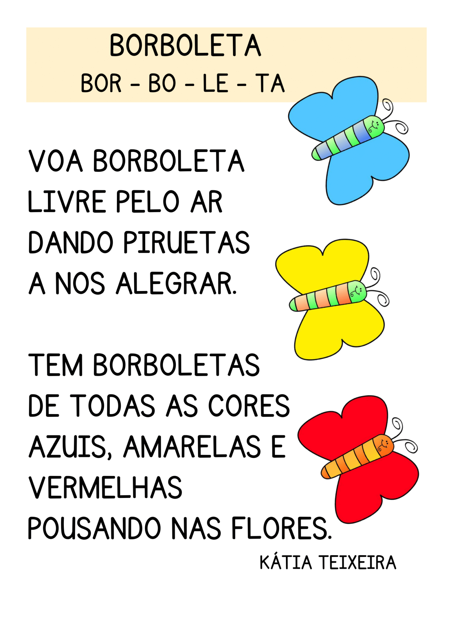 Plano de aula BNCC palavra geradora BORBOLETA