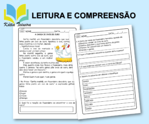 A gansa dos ovos de ouro com atividades 3º ano BNCC (EF15LP03), (EF03LP05)