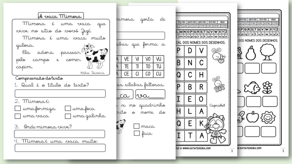 Segunda parte - Apostila de Atividades de matemática para 1° Ano +