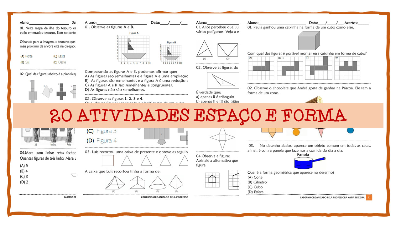 20 Atividades Espaço e Forma em pdf