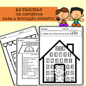 29 páginas de atividades para a educação infantil