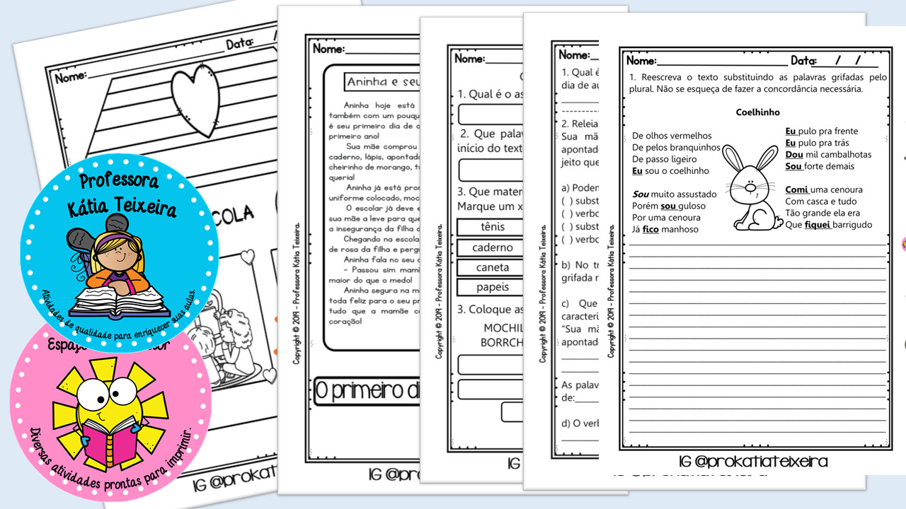 Atividades para INFANTIL 4 Anos Linguagem, PDF