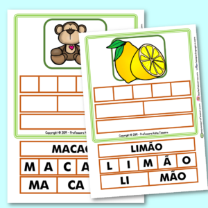 15 fichas para jogos fonológicos