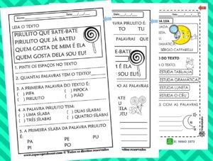 40 Atividades de português 2º ano em PDF