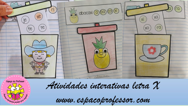 Atividades interativas para imprimir letra X