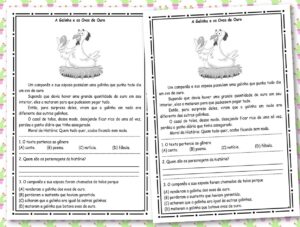 Leitura e interpretação A galinha e ovos de ouro