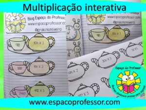 Atividade interativa de multiplicação - 3º ou 4º ano