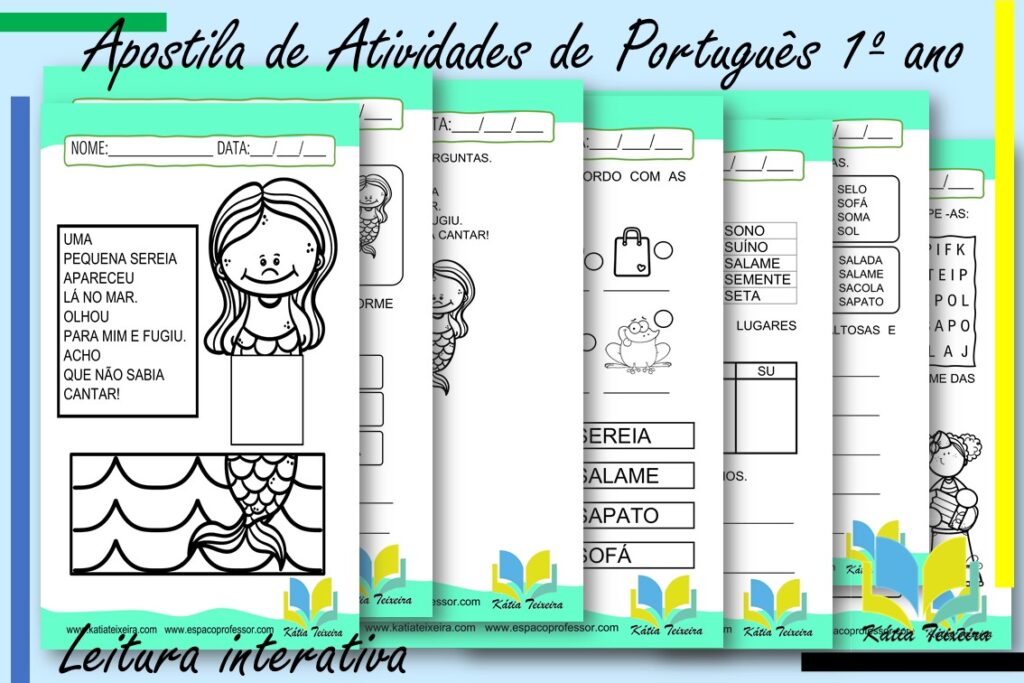 Atividades de português 1º ano com leitura interativa: Atividade de alfabetização