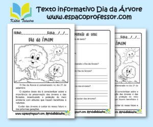 Texto informativo Dia da Árvore para baixar