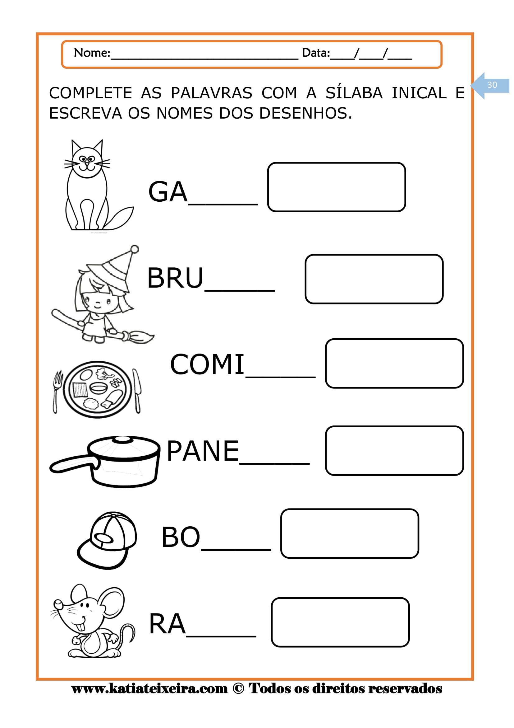 17 Atividades de alfabetização para baixar