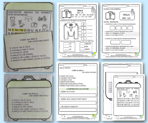 Atividades de alfabetização letra M em PDF para baixar