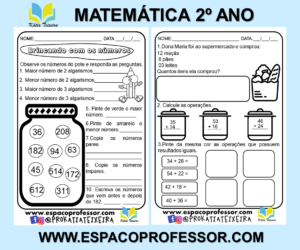 Atividades 2º ano alfabetização matemática prontas para imprimir