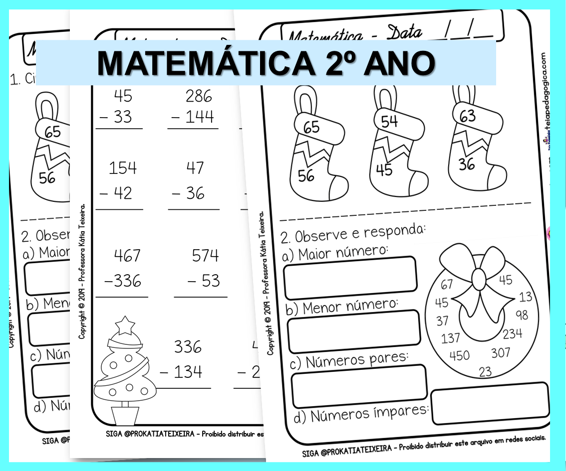 Probleminhas para o 2º ano + Jogos de matemática