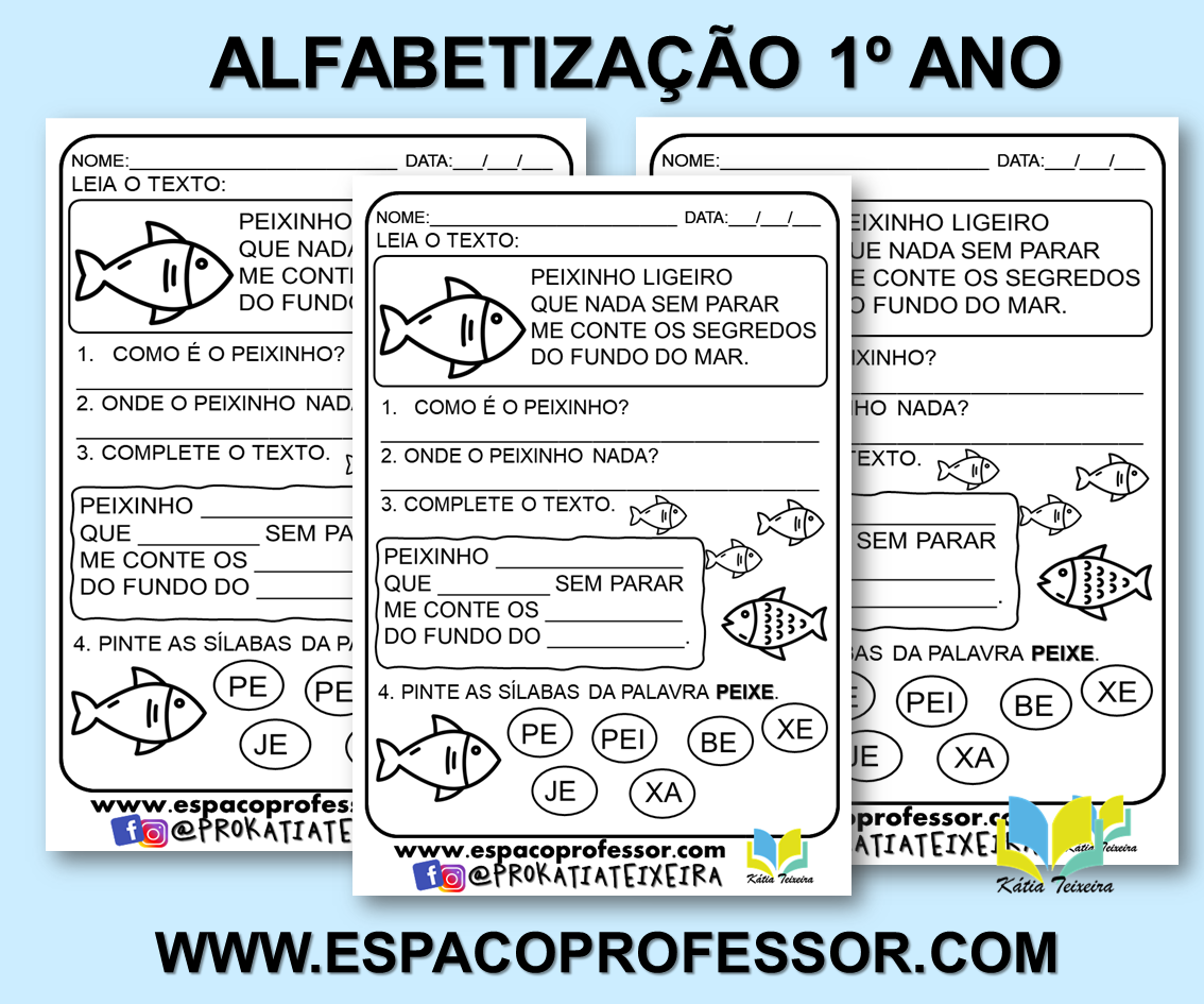 Atividades ordenar sílabas e formar palavras - atividades de