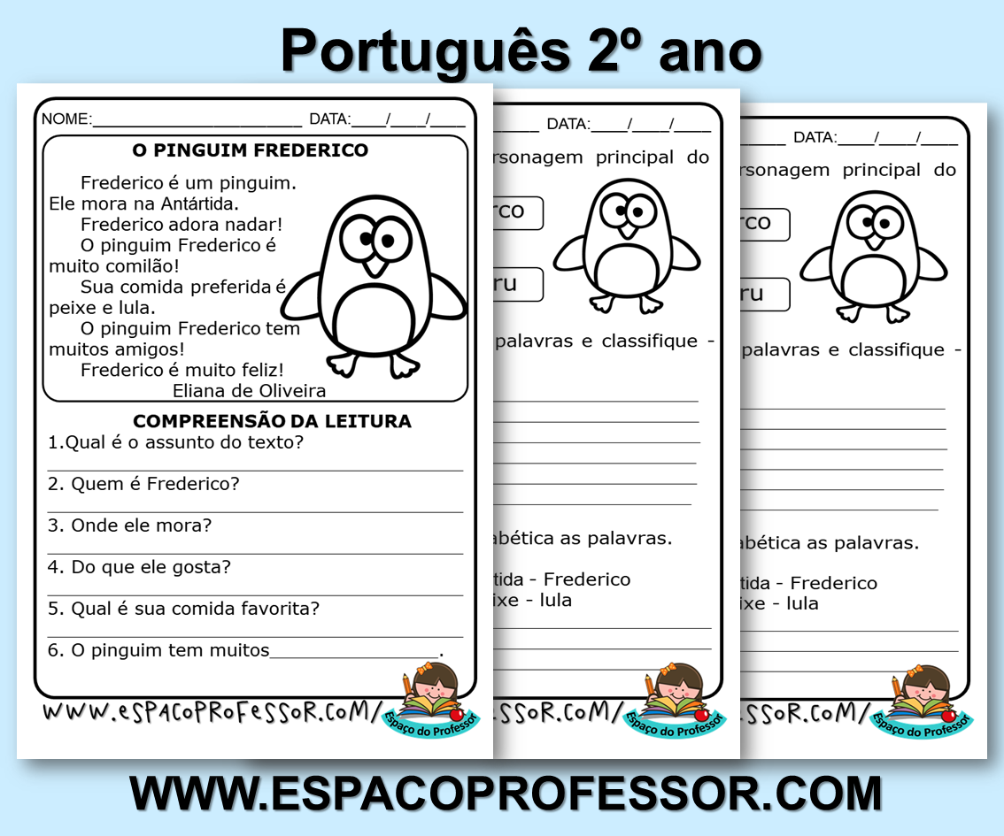 Alfabetização online exercise for 2º ano