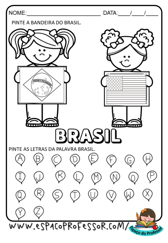 Atividades dia da bandeira educação infantil para baixar