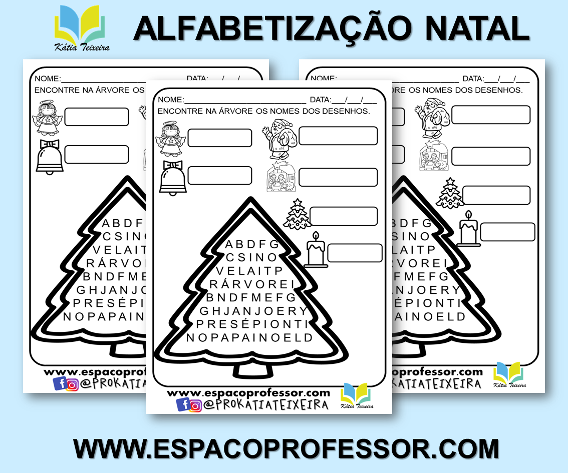 🔴[JOGOS EDUCATIVOS] Jogo Caça Palavras de Natal 