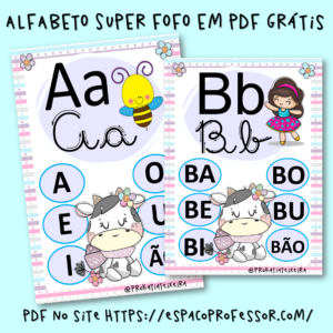 Alfabeto para Imprimir em PDF super fofo