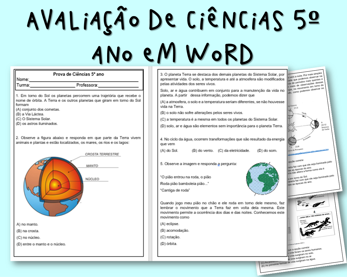 Atividades diagnósticas MATEMÁTICA 4º ano - Loja da Coruja Pedagógica