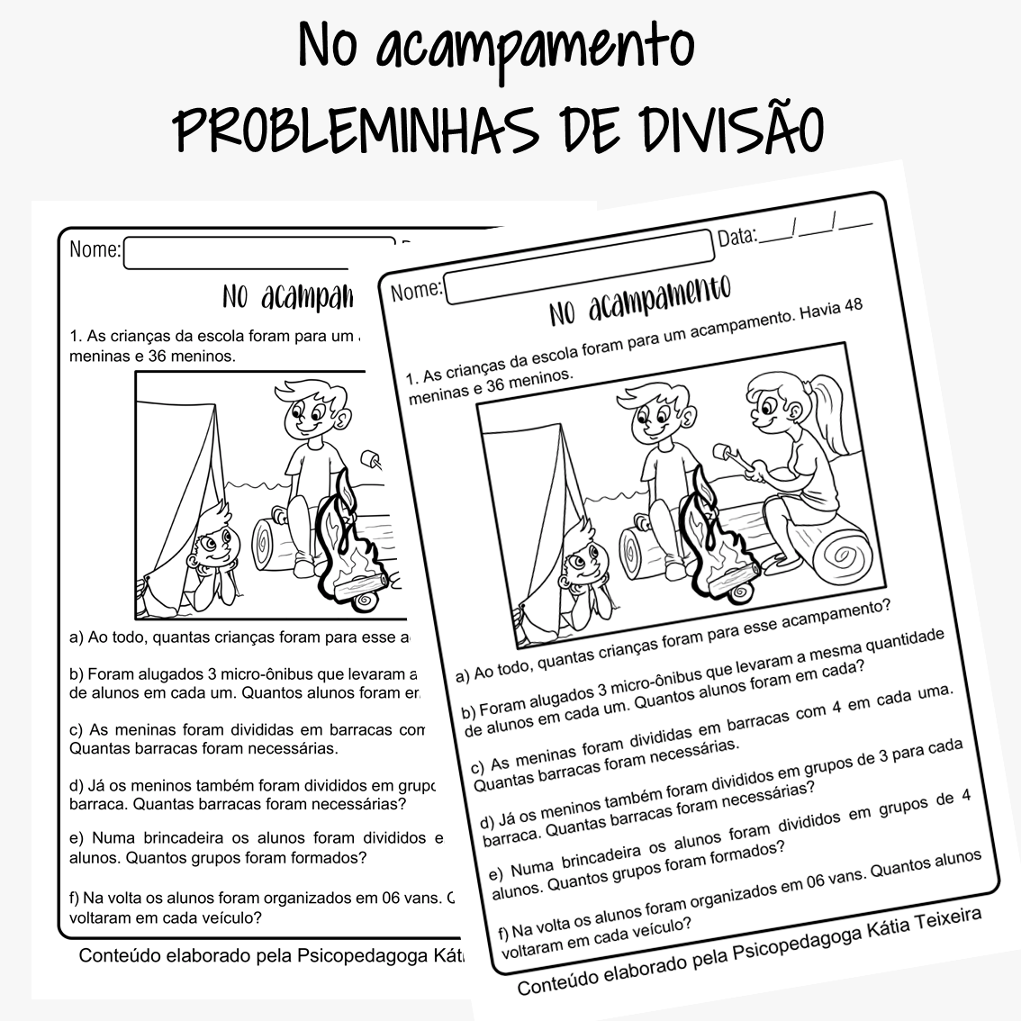 Atividade de Matemática para o 5º Ano com Problemas