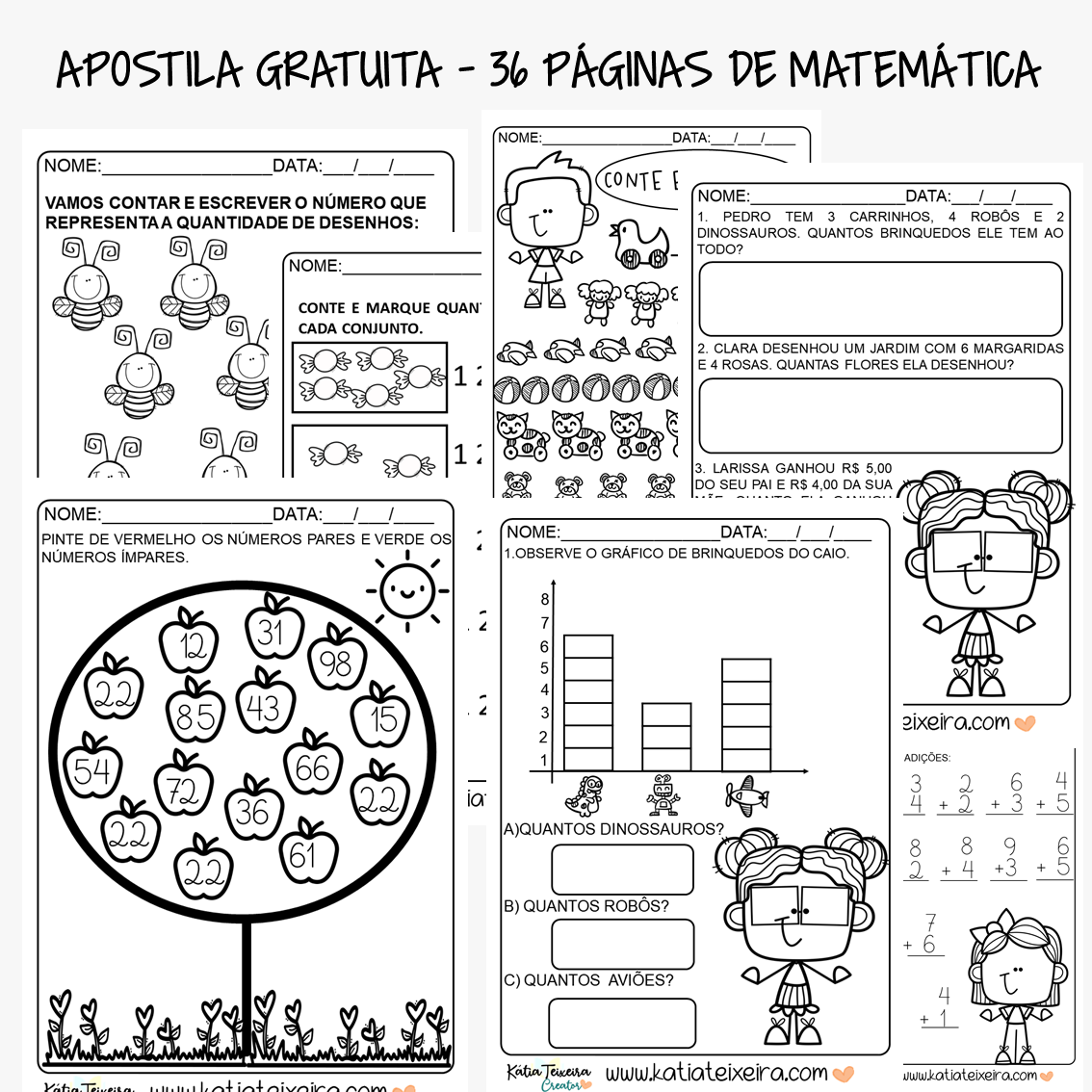 Apostila de matemática 2º ano - Bloco de atividades para baixar