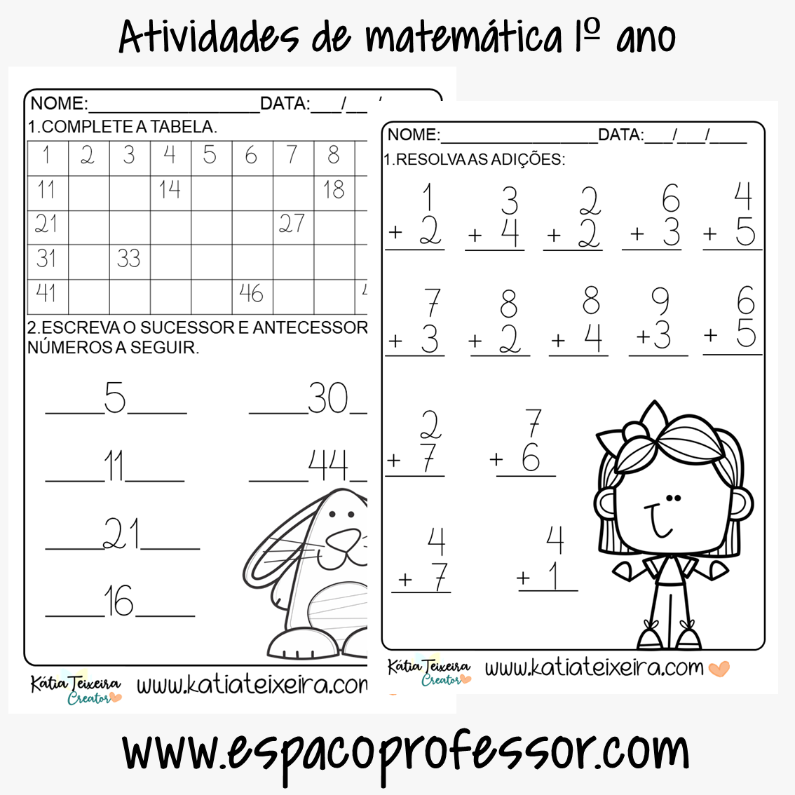 Atividades de Matemática 1º Ano