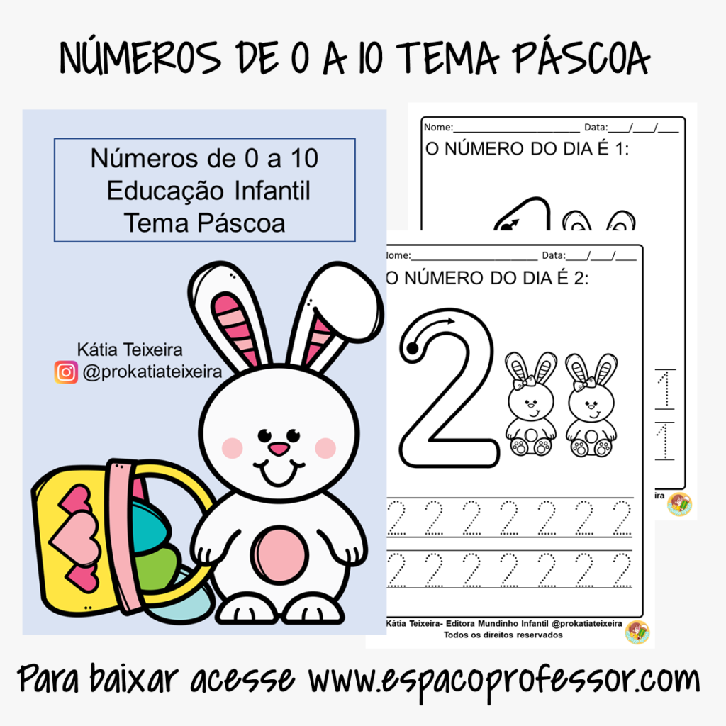 Atividades de Matemática tema Páscoa Ed. Infantil