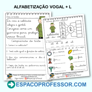Atividades com sílabas complexas vogal+l