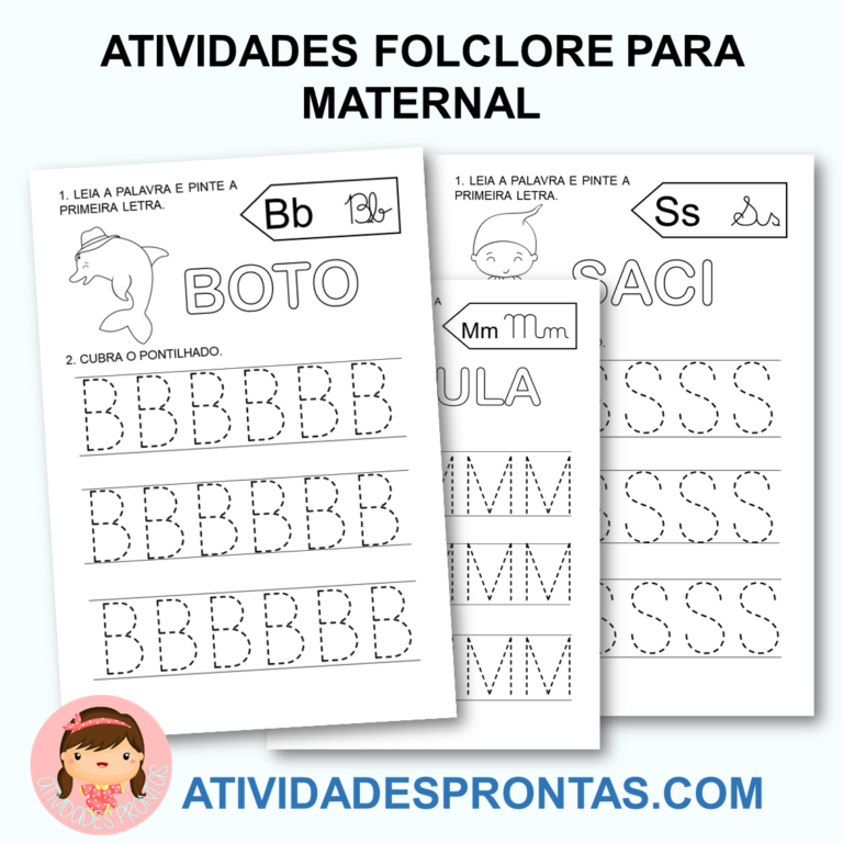 Atividades folclore para o maternal para imprimir