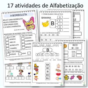 17 Atividades de alfabetização para baixar