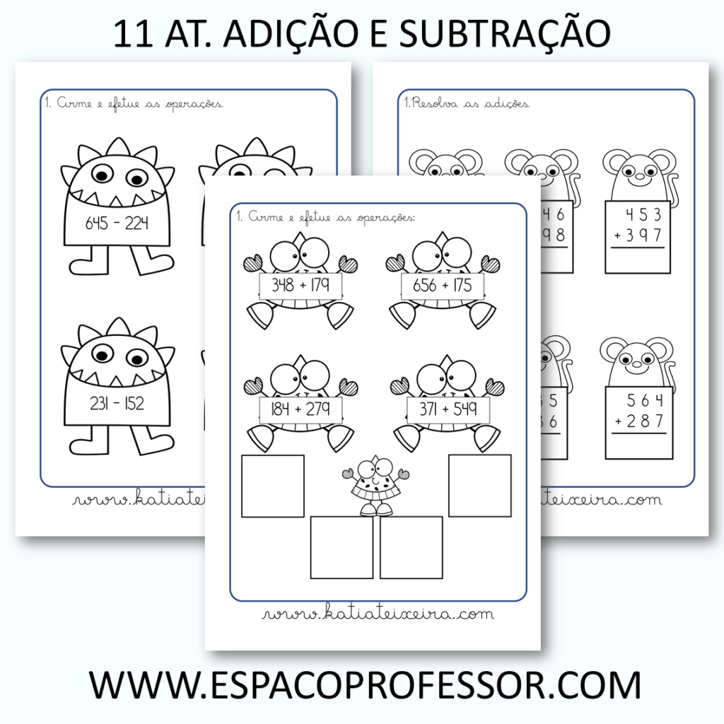 Adição interativa 3º ano - Para baixar e Imprimir de graça