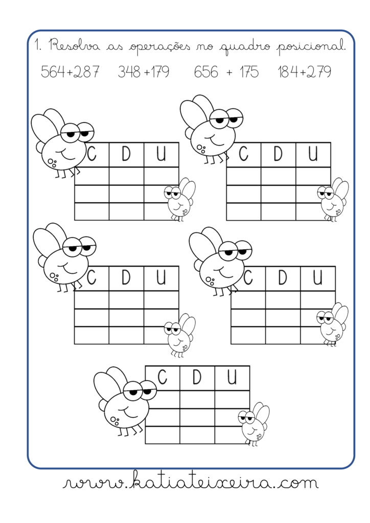 Adição interativa 3º ano - Para baixar e Imprimir de graça