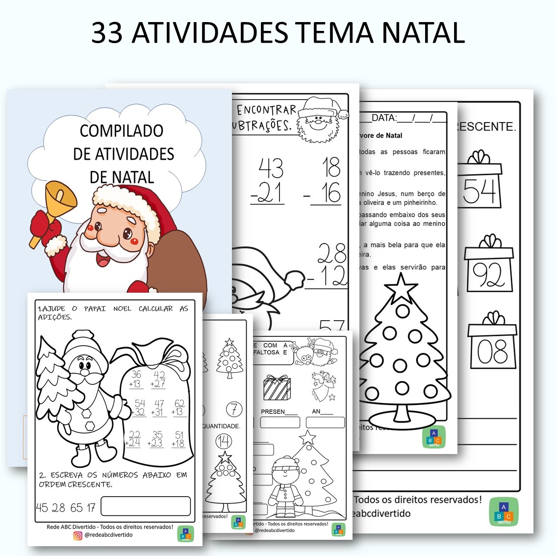 Atividades de Natal: desenhos para pintar e muito mais! 