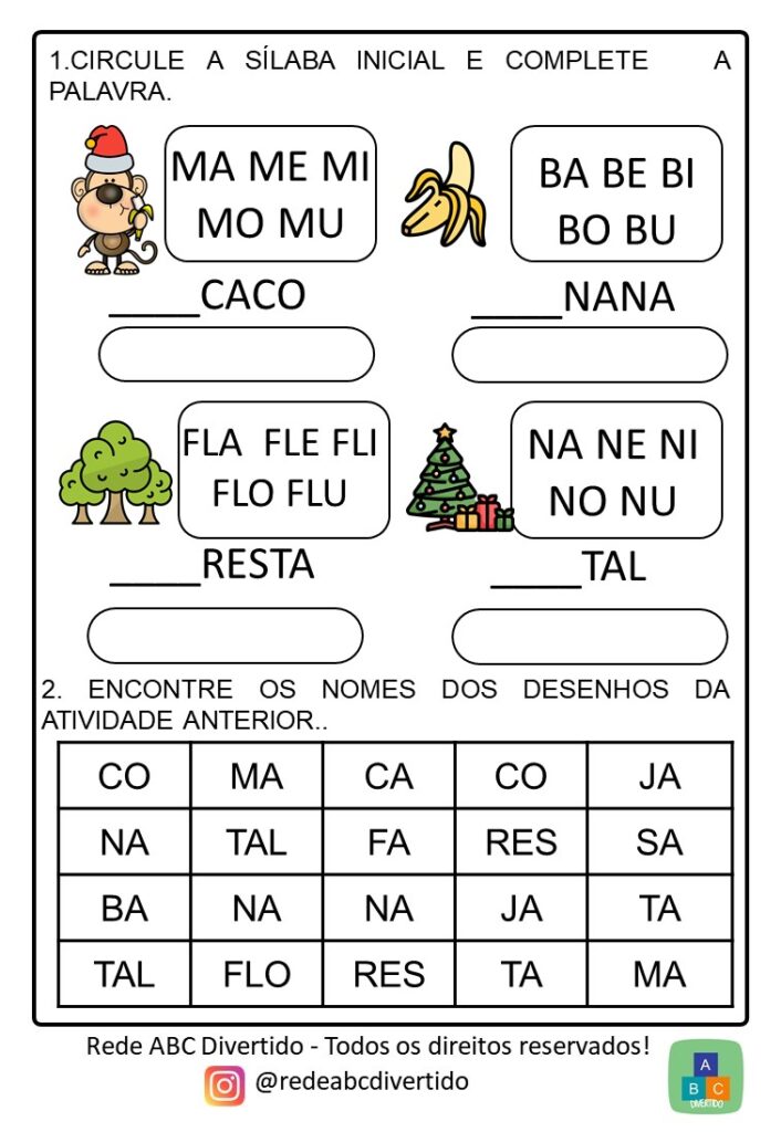 Sequência didática para alfabetização O Natal do Macaco Sequência didática para alfabetização O Natal do Macaco