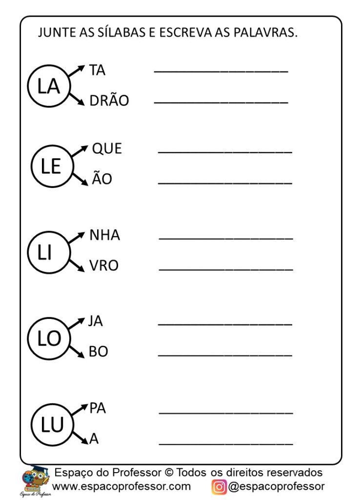 Atividades De Alfabetização Com Pequeno Texto Em PDF Letra L