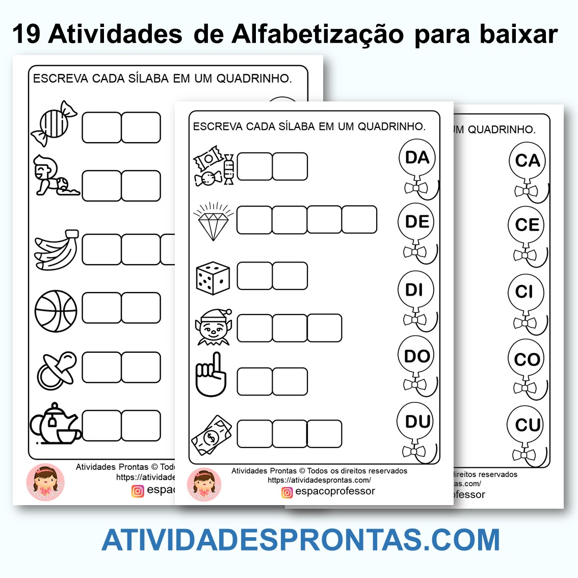 Cantinho de Atividades Escolares Profª Alexandra: Atividades com B…   Atividades com silabas complexas, Atividades de silabas, Atividades  alfabetização e letramento