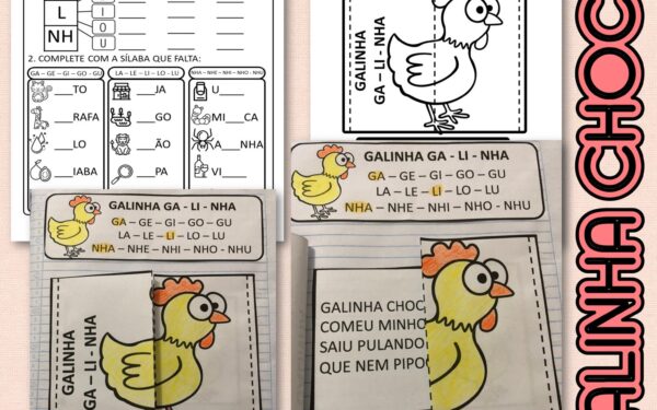 Atividades de alfabetização: parlenda galinha choca