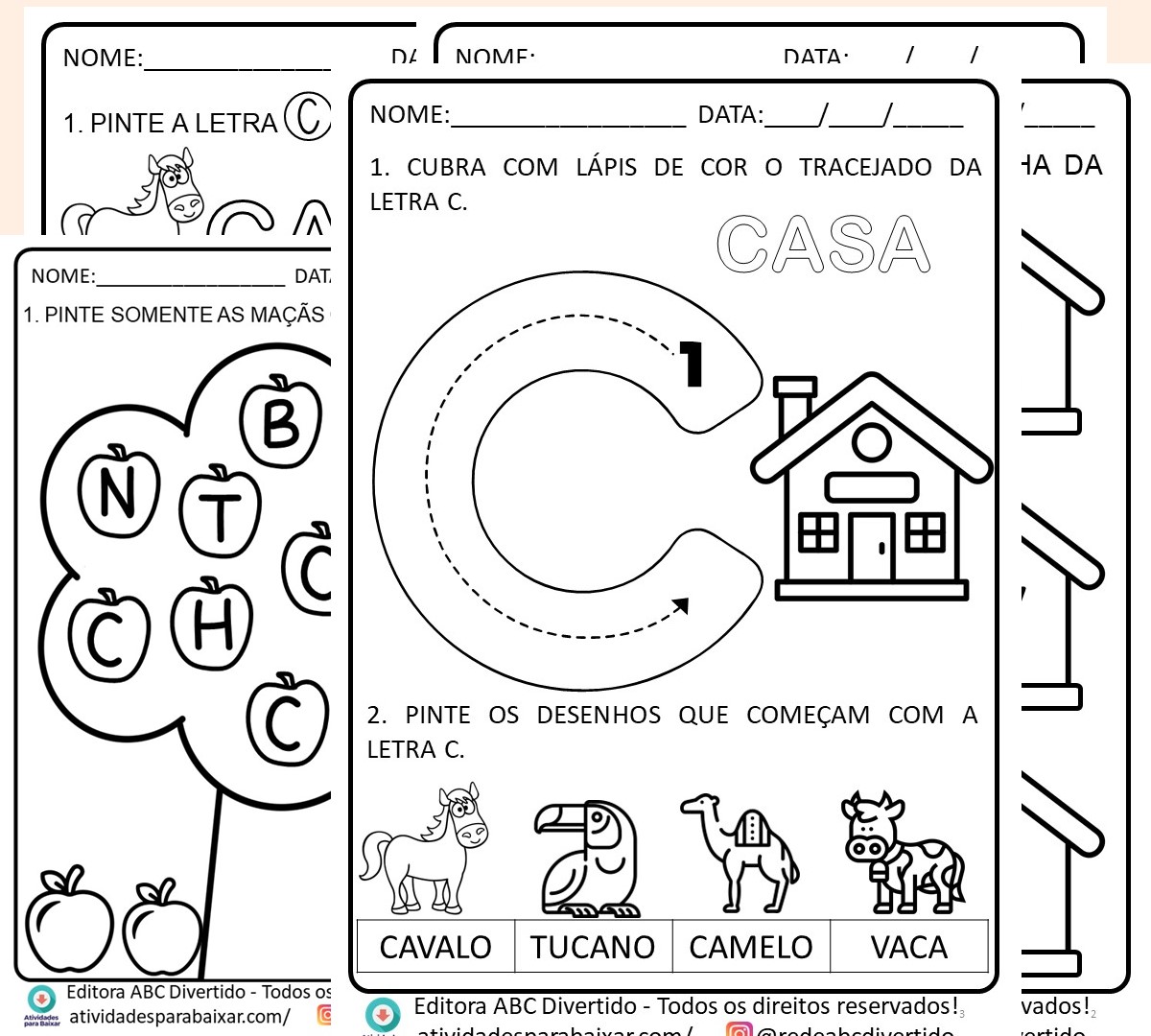 Atividades educação infantil 3 anos em PDF para imprimir