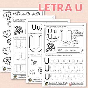 Atividades para educação infantil: atividade letra U