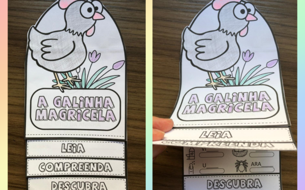 Flipbook A galinha magricela – atividades sílabas complexas