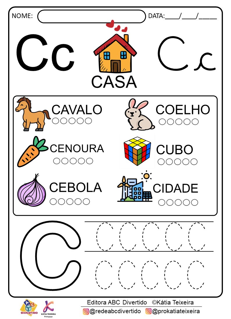 78 Atividades todas as letras para a educação infantil em PDF Grátis