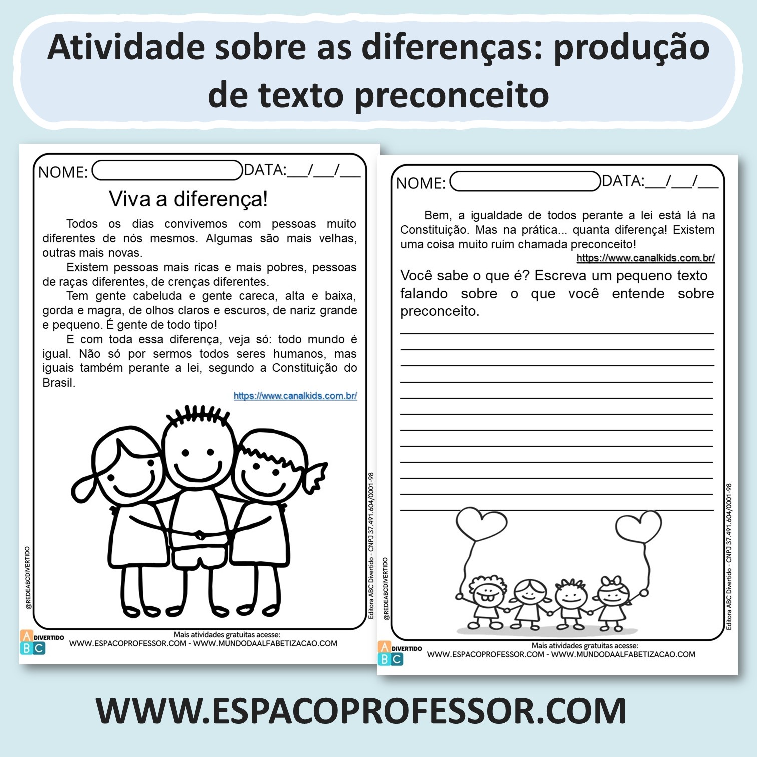 Estou no 5º ano - SOS Professor Atividades - 5º ano