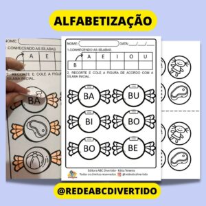 Atividades com a letra B - alfabetização sílabas simples