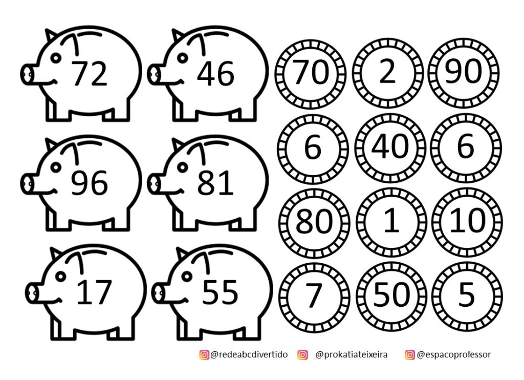 Atividade de matemática decomposição de números