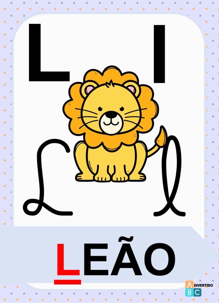 Alfabeto Ilustrado para Imprimir Educação Infantil