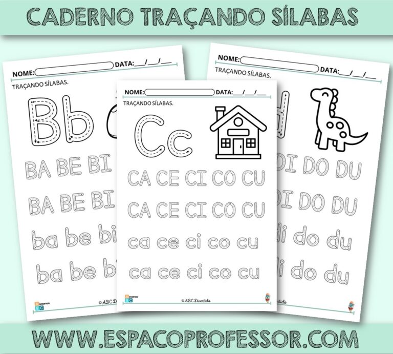 Caderno Traçando Sílabas PDF