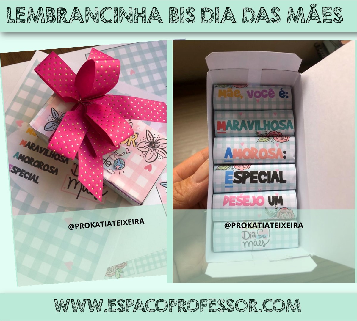 Caixa Bis Personalizada para Dia das Mães