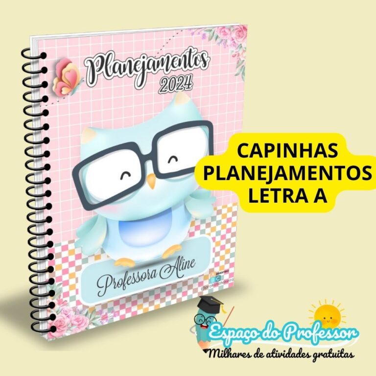 Capinhas Caderno de Planejamentos do Professor letra A