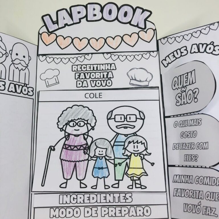 Lapbook gratuito para o Dia dos Avós